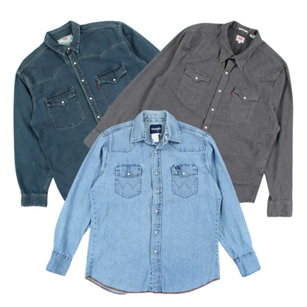 Levi's Lee Wrangler Denim Shirts 50x